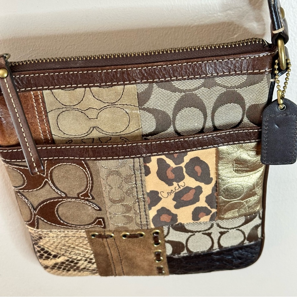 Coach patchwork crossbody purse